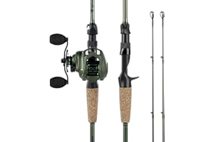 KastKing Spartacus II Twin-Tip Fishing Rod and Reel Combo, Spinning & Casting Combo, Fishing Poles and Reels Combo, KastFlex IM6 Graphite Blanks, 2-Piece Rods with Extra Tip