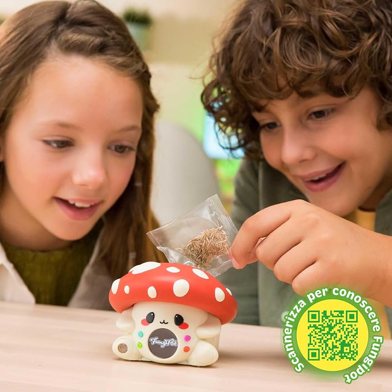 FungiPot, vaso digitale interattivo per la cura delle piante, sensori di umidità, luce e temperatura, giochi digitali, inclusi substrato e semi, + 6, Famosa (GAD00000) — foto 6 di 7