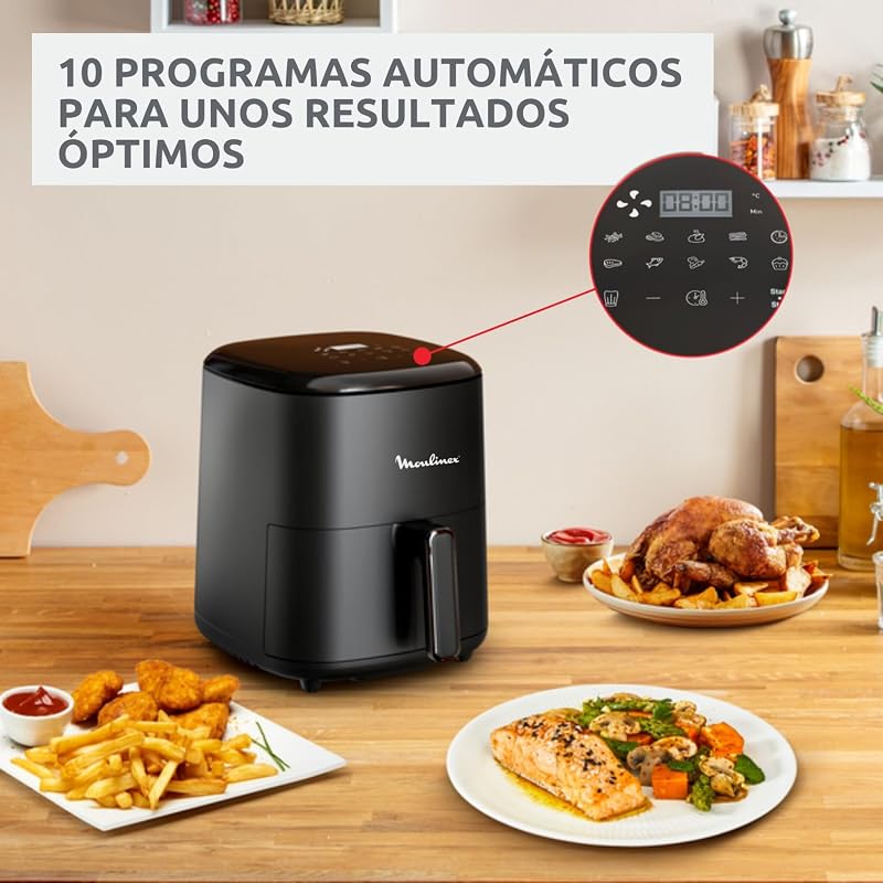 Easy Fry Max 5L, Freidora de aire, Incluye Pinzas