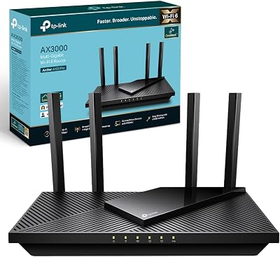 TP-Link AX3000 WiFi 6 Router 2.5G Port OneMesh VPN USB 3.0 Qualcomm CPU Archer
