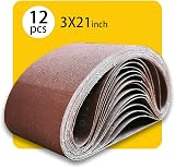 TPmax 75mm x 533mm Sanding Belt Assorted Pack 12 Pcs 80/120/150 Grits view 6