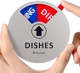 Kichwit Dishwasher Magnet Clean Dirty Running Empty Sign Indicator with 4 Inch view 3
