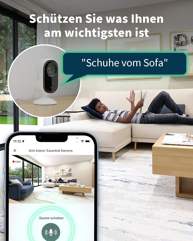 HD Video Türklingel & 2K Überwachungskamera Innen, Smart Home Set
