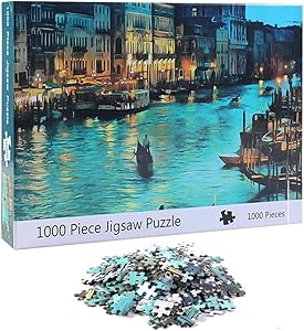 NEILDEN Puzzle for Adults 1000 Piece,Puzzle Art 1000 Pieces,Jigsaw Puzzles Landscapes, Pieces Fit Together Perfectly,Puzzle for Funny Family Games,Home Decoration(Venice,20x28 inch)