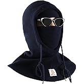 BOCOMAL FR Face Mask+Fleece Balaclava Neck Hood Arc Rated Flame Resistant Winter Windproof Full Head Cover