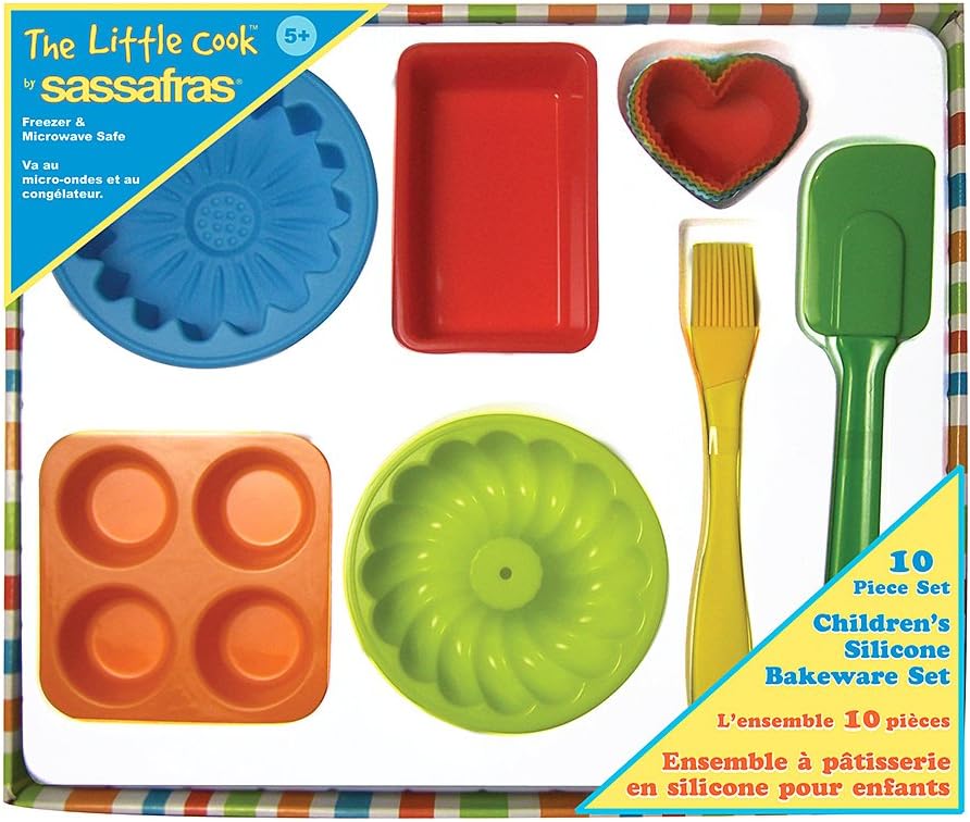 10 Piece The Little Cook Silicone Bakeware Set