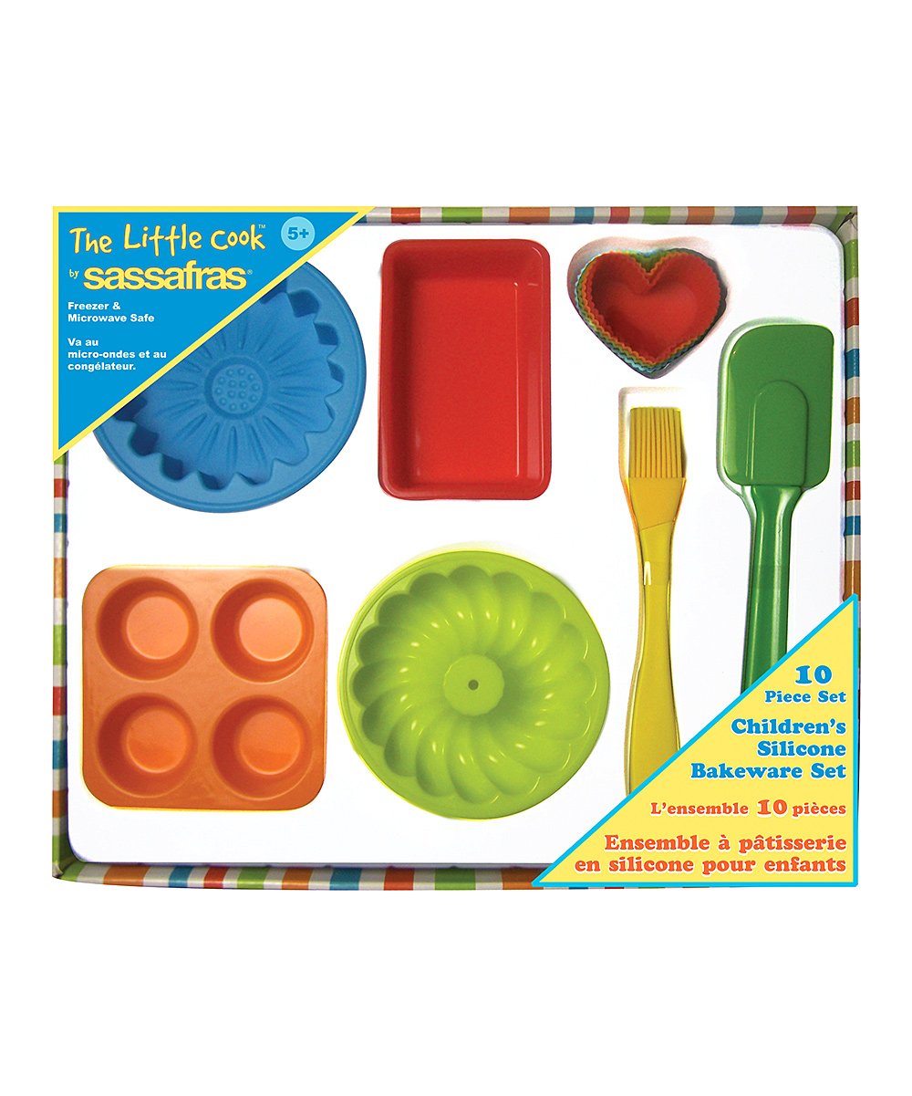 10 Piece The Little Cook Silicone Bakeware Set