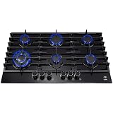 AVERA Parrilla de Gas 4 Quemadores, Vidrio Templado Negro, 60cm,  Empotrable, Soportes de Hierro Fundido, Encendido Electronico, Perillas  Metalicas, Estufa Empotrable, Compatible con Gas LP y Gas Natural, Modelo  HEV4 : Amazon.com.mx:
