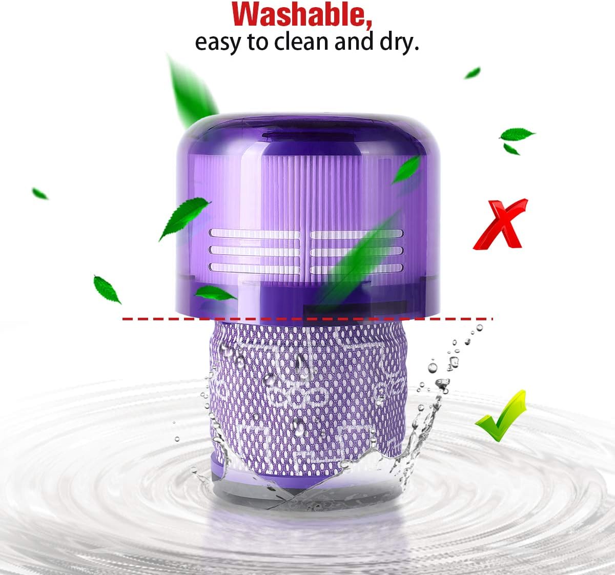 2x Replacement Filter for Dyson V11 SV14 Animal Plus Absolute Vacuum