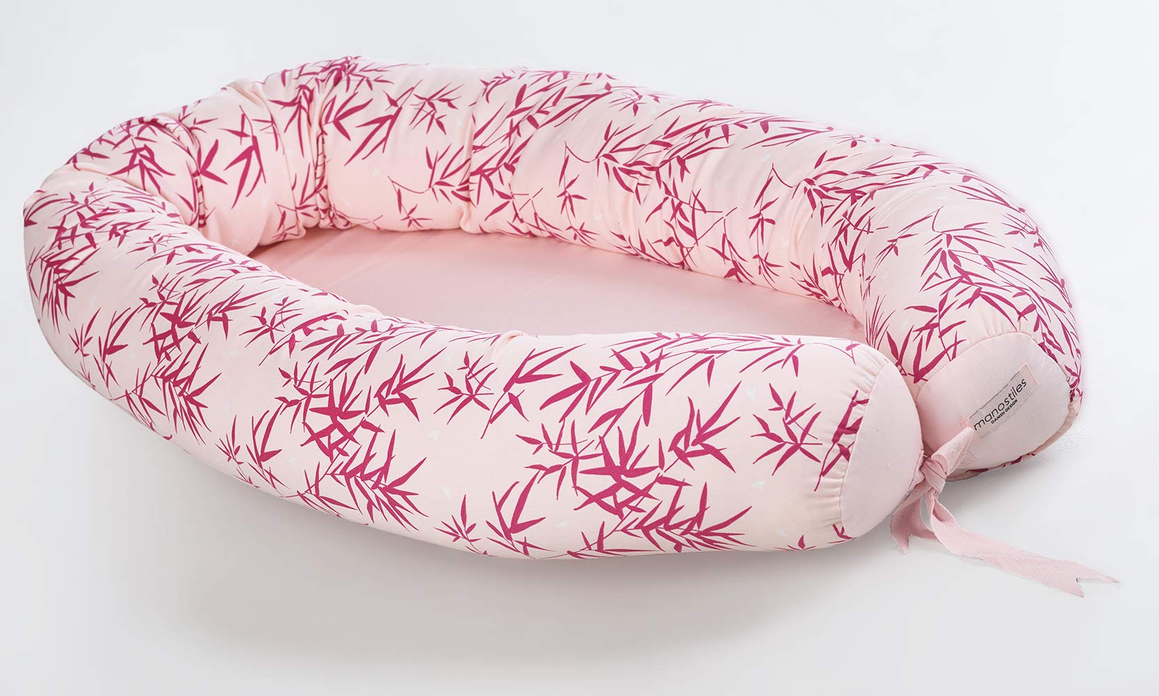 Manostiles Danish Design Organic Cotton Luxury Babynest, Cherry Blossom
