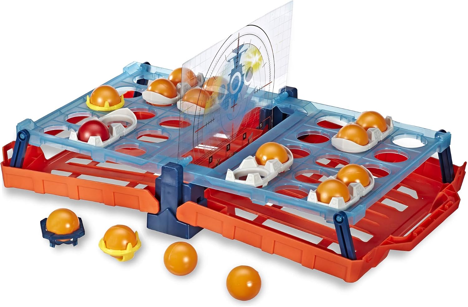 Touché-Coulé Shots - Naval Battle Board Game - Strategy Game - French Version, Red,yellow - Image 3