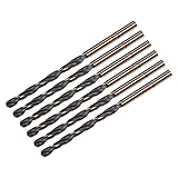 uxcell 6pcs Jobber Drill Bits 3.2mm (0.126") Black