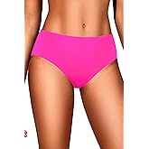 Tempt Me Women Mid Rise Bikini Bottoms - Full Coverage Bathing Suit Bottoms Mid Waist Swim Bottoms 2025