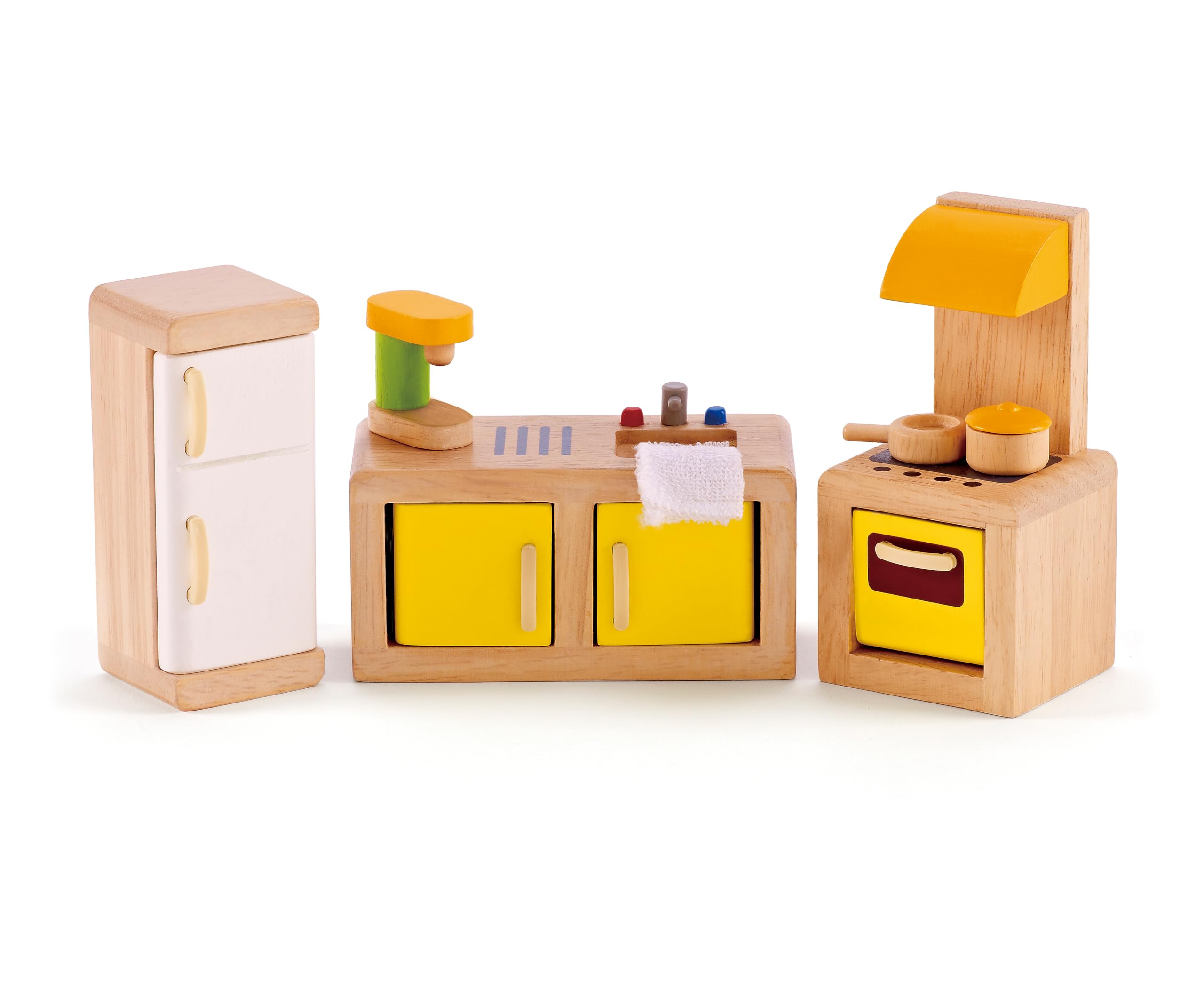 Hape E3453 Kitchen - Wooden Dolls House Accessories, Multicolor, 19.8 x 9.9 x 25.8 centimetres