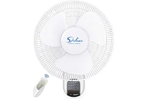 HealSmart 16-Inch Digital Wall Mount Oscillating Fan