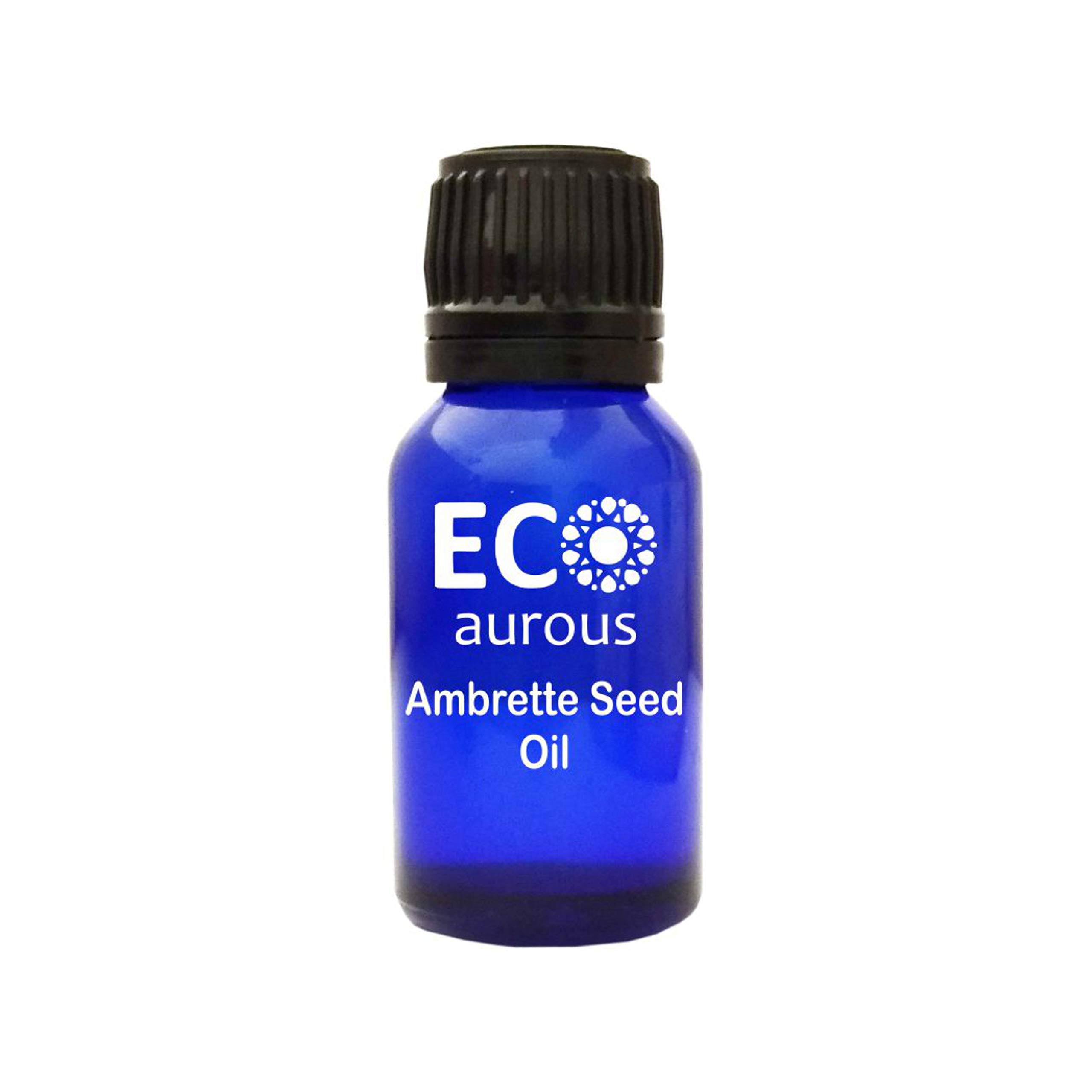 Ambrette Seed Oil (Abelmoschus Moschatus) 100% Natural, Organic, Vegan & Cruelty Free Ambrette Seed Essential Oil | Pure Ambrette Seed Oil By Eco Aurous (1.01 oz, 30 ml)
