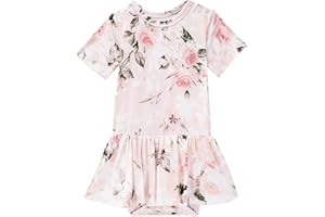 Posh Peanut Baby & Little Girls Dresses for Summer - Twirl Bodysuit Dresses for Girls Made of Soft Viscose from Bamboo