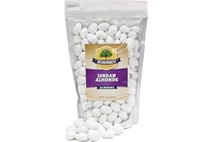 White Jordan Almonds Wedding Shower Party Favor Premium Fine Candied Nuts (1.5 lbs) Sohnrey Family Foods