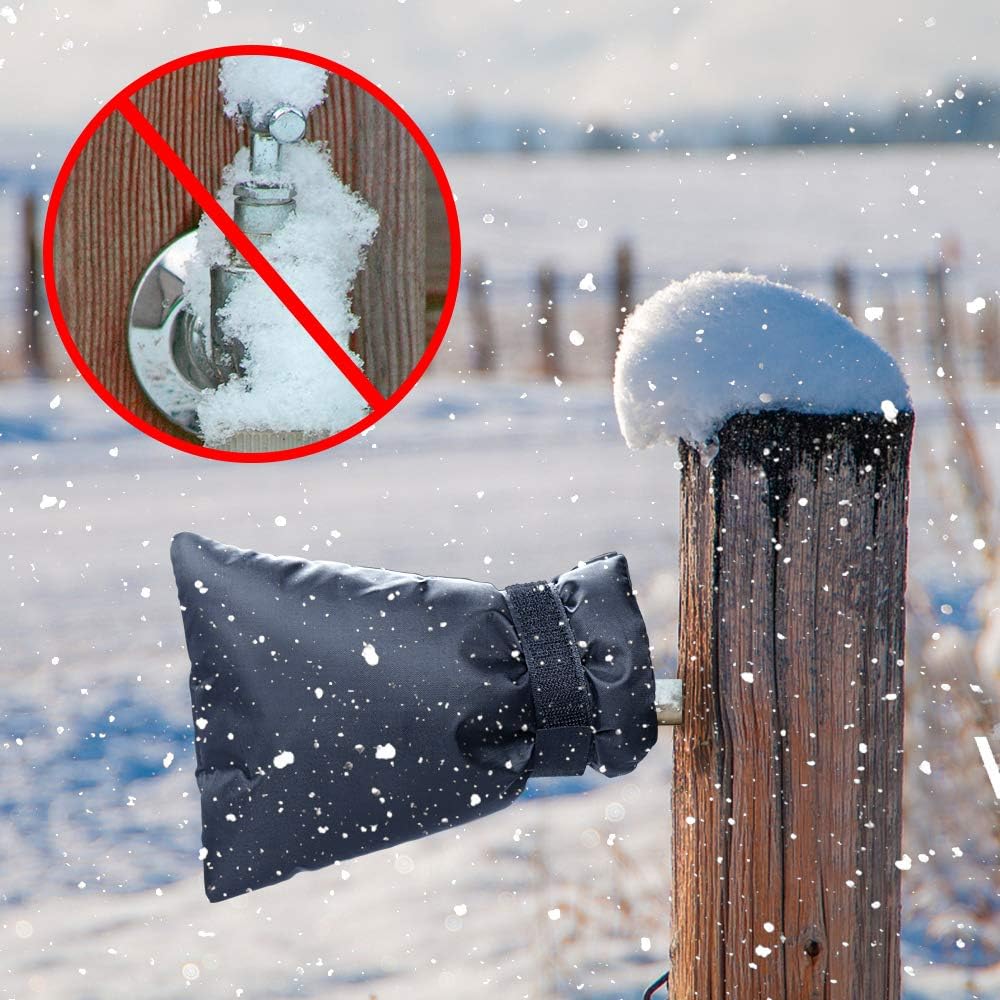 JAYEE 2 Pack Outdoor Faucet Cover for Winter Freeze Protection, Waterproof and Insulated Outside Spigot Cover for Anti-Freezing and Rust Protection: Home Improvement