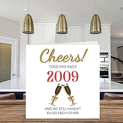 Funny Crystal Anniversary Card for Husband Wife