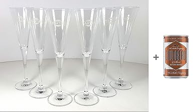 Martini Prosecco Gläser-Set - 6x Gläser 10cl geeicht + Goldberg Intense Ginger 0,15l EINWEG