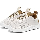 MORENDL Toddler Slip On Sneakers Baby Walking Shoes Non-Slip Breathable Unisex Pink Mesh Lace-Up Athletic Sneakers Infant Running Shoes