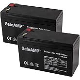SafeAMP RBC17 UPS Batteries for Select APC Models, 2-Pack | Fits compatible E650G1, BE750G, BR700G, BE850M2, BE850G2, BX850M, BE650G, BN600, BN700MC, and BN900M.