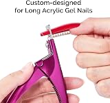 MelodySusie Nail Clippers Tip Cutters for Acrylic False Nails Rose Small view 3