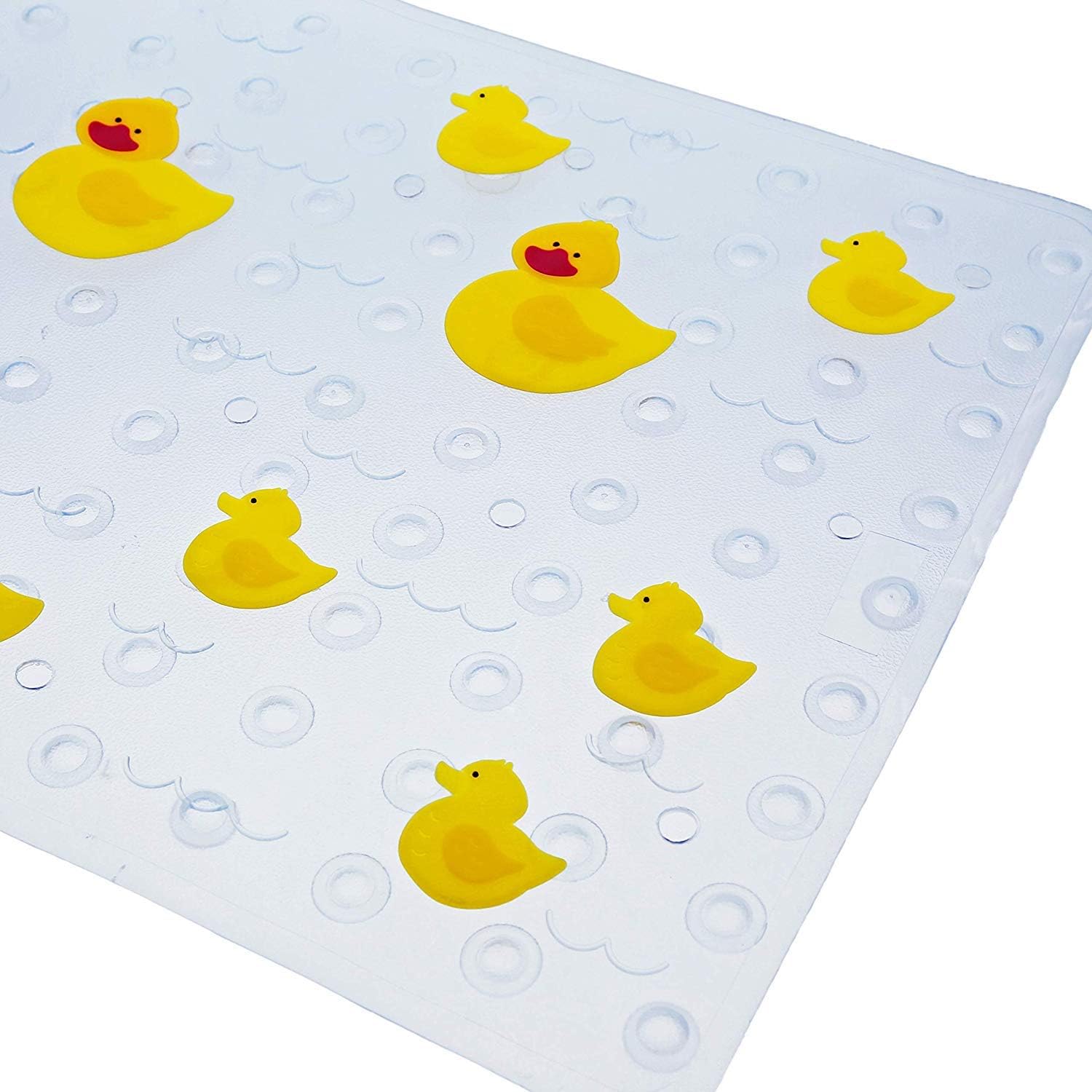 Home Flair Kids Ducks Non Slip Bath Mat With 120 Suction Cups, Multi Coloured, 68 x 39 cm (Rectangular) - Image 3