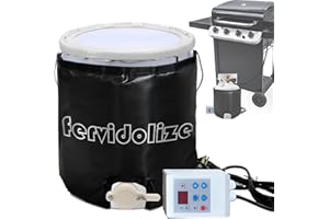 ANQAROS Insulated Drum Heater,Drum Heating Blanket, Honey Bucket Heater 5 Gallon,Drum Honey Heater,Gas Cylinder Heating Blanket 350W,Propane Tank Heater Blanket 120V with Temperature&Time Adjustment 202℉