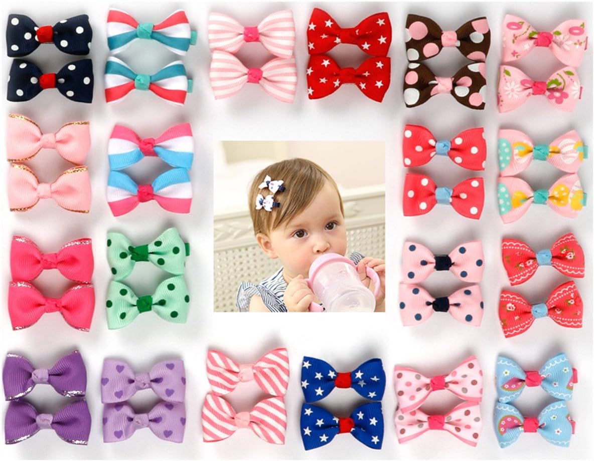 baby girl bow clips