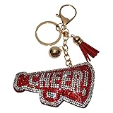Popfizzy Red Cheer Keychains for Girls, Bling