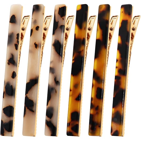 MIAO JIN Acetat-Haarspangen Set – 14 Stück In 7 Geometrischen Designs, Elegant & Vielseitig