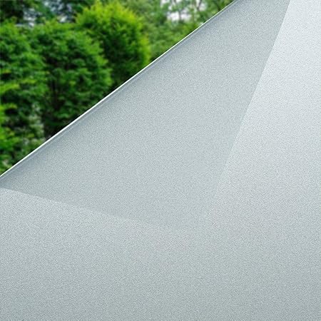 Fensterfolie Sichtschutz Selbstklebend Sichtschutzfolie Blickdicht Milchglasfolie für Fenster 90 x 200 cm