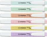 STABILO Swing Cool Pastel Highlighters Pack of 6 Assorted Colors view 2
