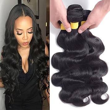 Amazon Com Amy Hair 7a Brazilian Body Wave 3bundles Natural