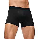 Everhero Men's Sexy Silky Trunks Underwear Boxer Briefs 1 Pack, Breathable Boxer Briefs Comfort Soft Underwear for Men