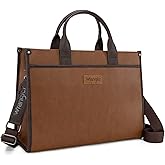 Wrangler Laptop Bag for Women 15.6 Inch Vintage Work Tote Bag for Business Briefcase Handbag with Adjustable Shoulder Strap