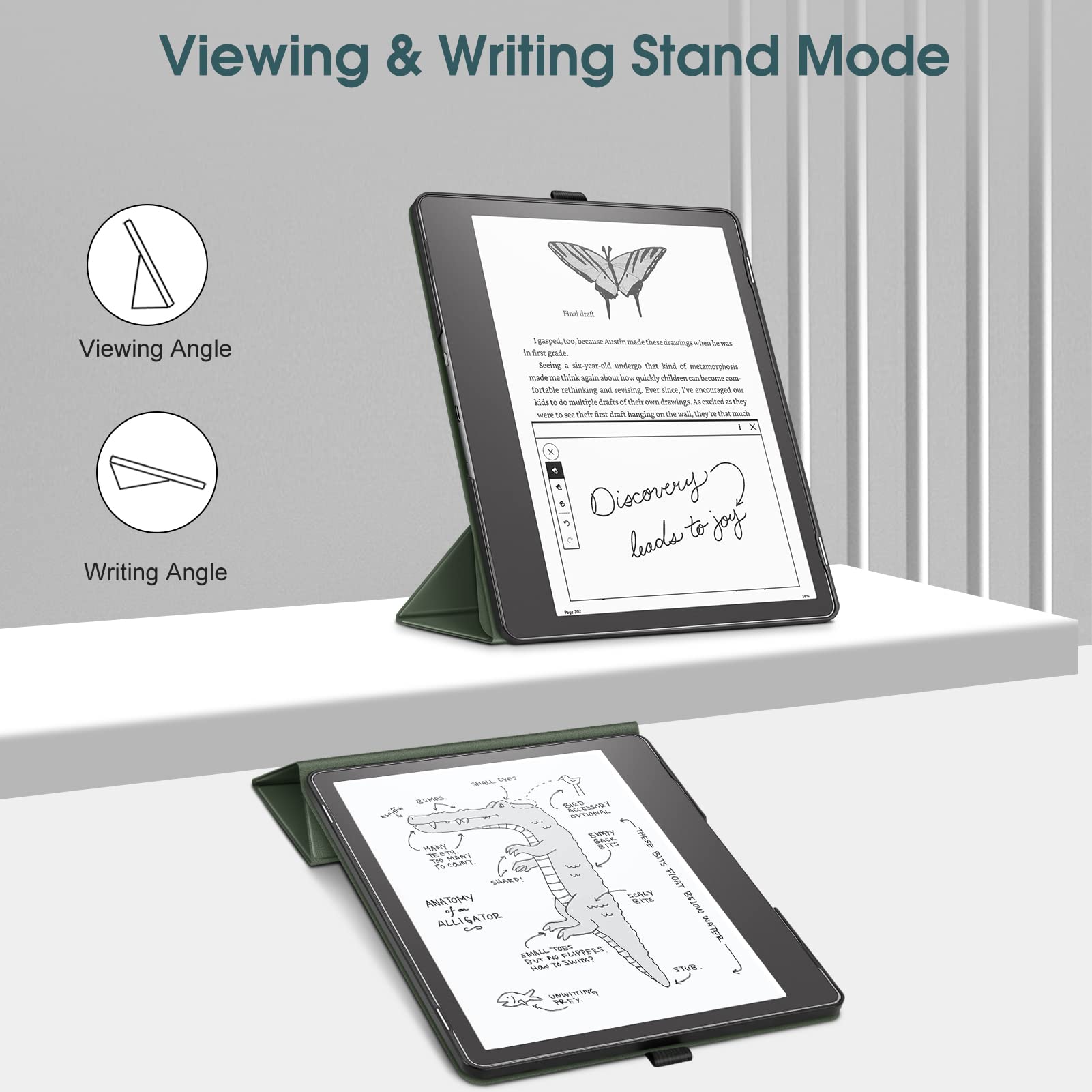 Fintie Trifold Case for Kindle Scribe (2024/2022 Release) - Ultra Lightweight Slim Shell Foldable Stand Cover with Auto Sleep/Wake for 10.2
