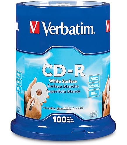 Amazon.com: VERBATIM CD-R 52X 700MB/80 Minute White Inkjet Amazon.com: VERBATIM CD-R 52X 700MB/80 Minute White Inkjet
