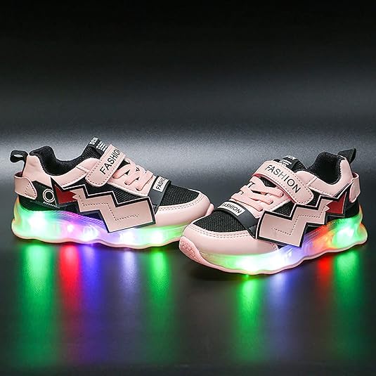 FGUUTYM Kinder Sportschuhe Mit Leuchtsohle - Blinkende Turnschuhe Für Jungen & Mädchen