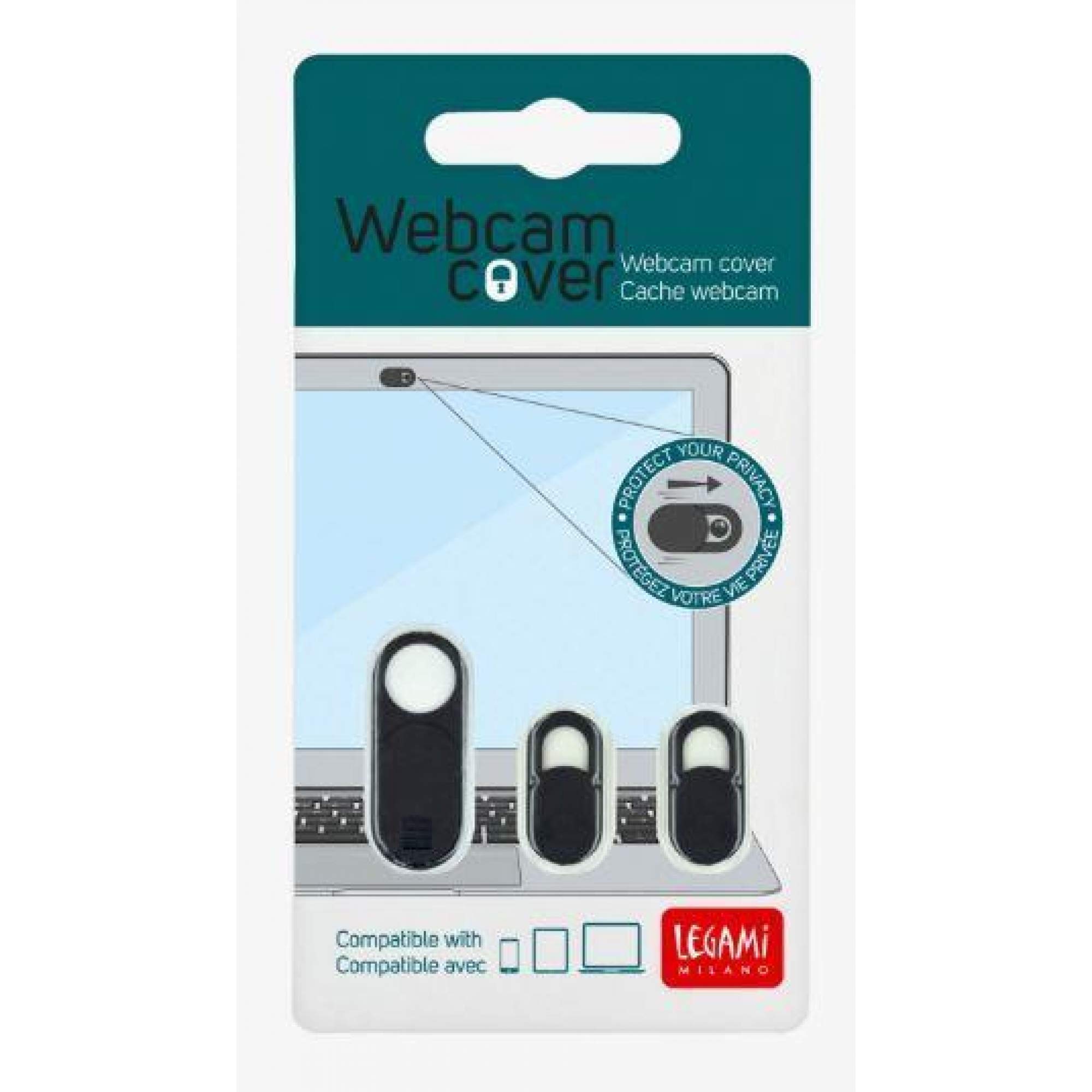Legami WEC0001 Set of 3 Webcam Covers