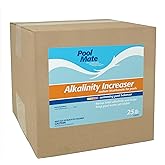 Pool Mate 25-Pounds Premium Alkalinity Increaser for Swimming Pools | 100% Sodium Bicarbonate, Alkalinity Up, Easy To Use, Works Fast, 11 ounces raises alkalinity 10 ppm per 5,000 gallons