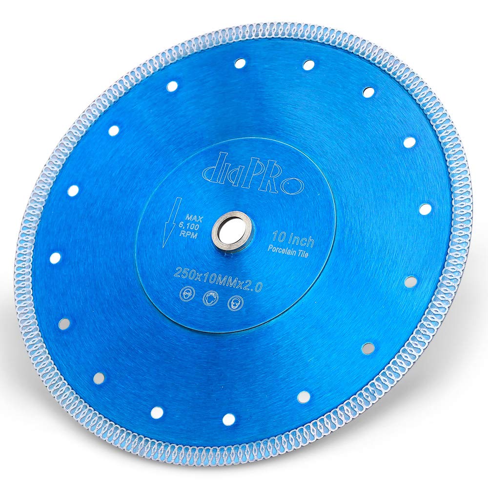 Photo 1 of 10" Diamond Tile Saw Blade Super Thin Diamond Porcelain Blade for Cutting Stone Porcelain Tile Ceramic