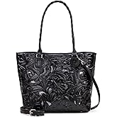 Patricia Nash Womens Tote Purse - Adeline Full Grain Leather Tote Bag