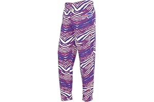 Zubaz NFL Kids Youth 4-18 Original Z88 Pants, Classic Zebra Football Team Color Bottoms for Boys and Girls