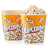 Plastic Popcorn Containers Retro Style Reusable