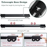 Poweka Appliance Rollers with Telescopic Base 18-28 in 300kg Brake view 2