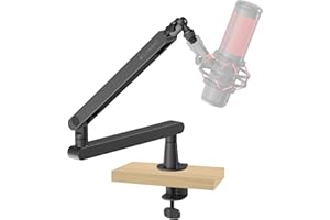 Sensic SA-30 LP Low Profile Microphone Boom Arm, 360° Rotatable Mic Stand, Low Profile Microphone arm for streaming with Cable Management, Professional Mic Arm, Mic Boom Arm Black