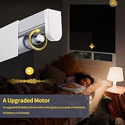 Motorized Smart Blinds With Remote, Grasscloth